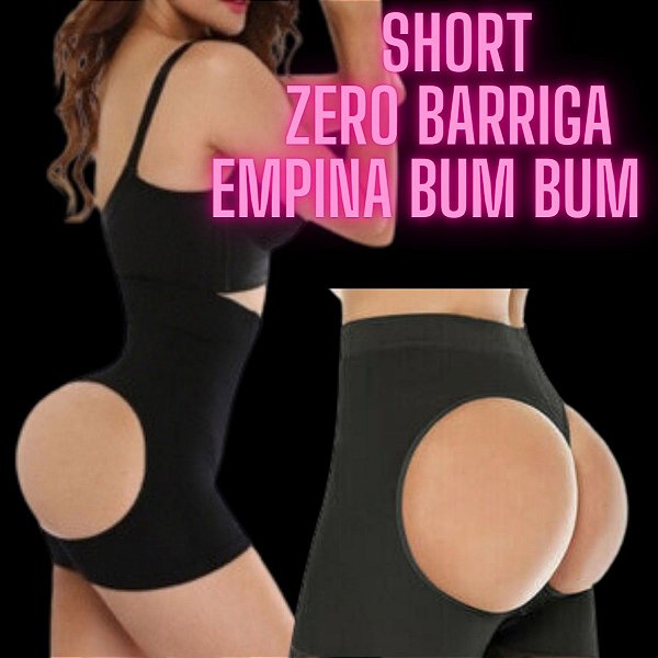 short calcinha levanta bum bum - reduz barriga e elástico modelador zero culote