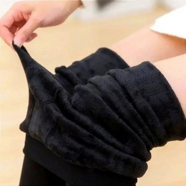 MEIA CALÇA FEMININA PELUCIADA - IDEAL PARA TEMPOS FRIOS e COM PÉS LIVRES