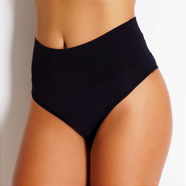 Calcinha Sustentação - Cintura Alta Cós Duplo e modeladora  Segura Barriga