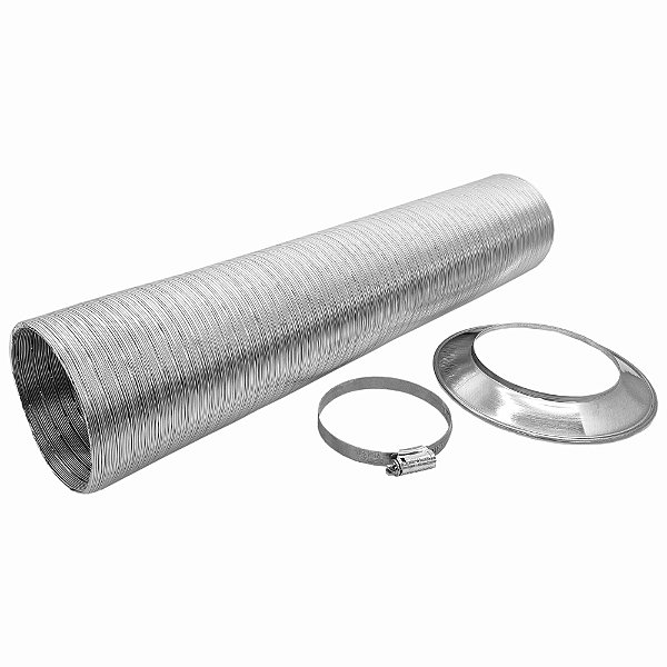Conjunto Exaustão De 80mm De 1 Metro Sem Chapéu