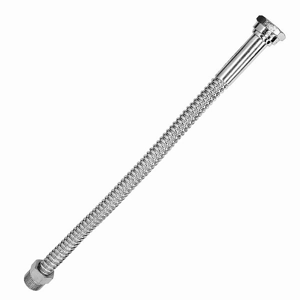 Tubo Flexível Cromado Para Agua Quente E Fria 40Cm 1/2X1/2" MF Druck