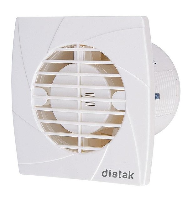 Conjunto Exaustor Axial De Banheiro Completo 120mm 20w 110v Distak