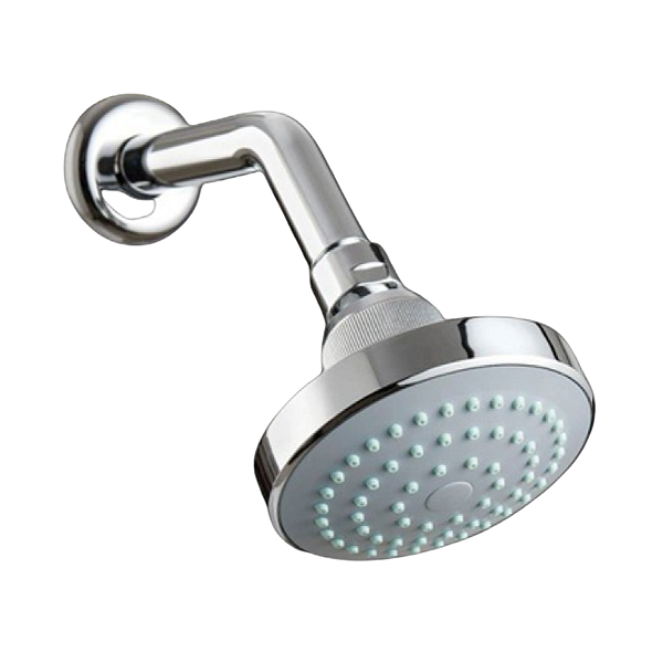 CHUVEIRO DUCHA ARTICULADA REDONDA, COM BRAÇO E CANOPLA PLASTICA DRUCK