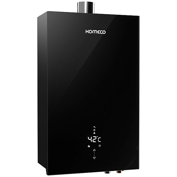 Aquecedor De Água A Gás Komeco 21 Litros KO 21BK Decor GLP Preto Com Wifi