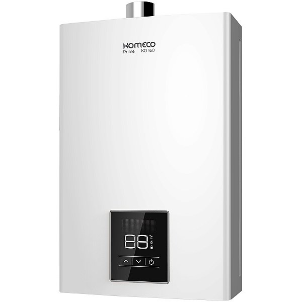 Aquecedor De Água A Gás Komeco 16 Litros KO 16D Prime GLP Inox Branco
