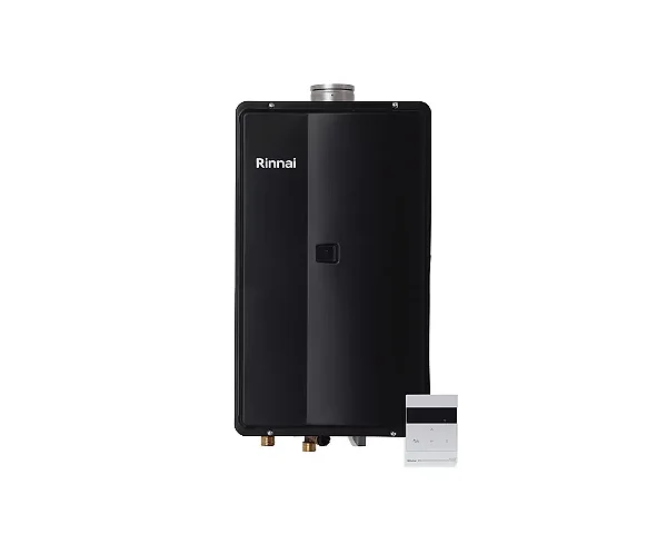 Aquecedor De Água A Gás Rinnai 35 Litros E35 FEA GN Preto (Digital Com Controle)
