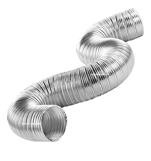 Duto Semiflexivel Alumínio 100mm Coifa Aquecedor Gás 1 Metro