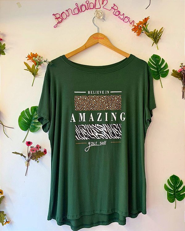 CAMISETA AMAZING VERDE