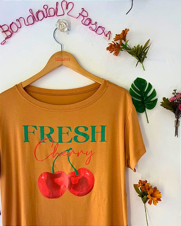 CAMISETA CEREJA CARAMELO