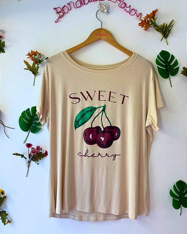 CAMISETA CEREJA SWEET CREME