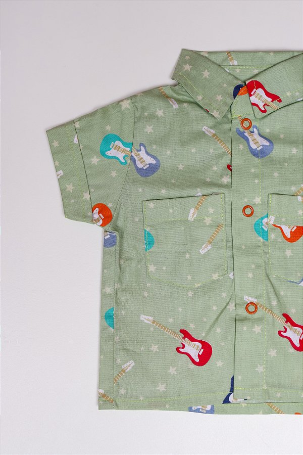 CAMISA KIDS GUITARRAS