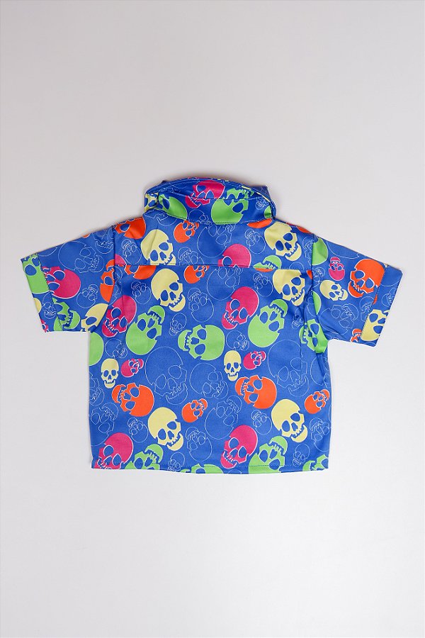CAMISA KIDS CAVEIRA AZUL