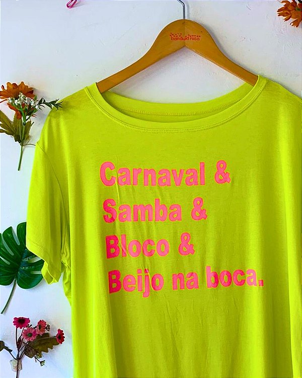 CAMISETA CARNAVAL AMARELA
