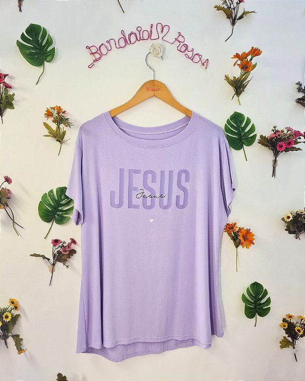 CAMISETA JESUS LILÁS