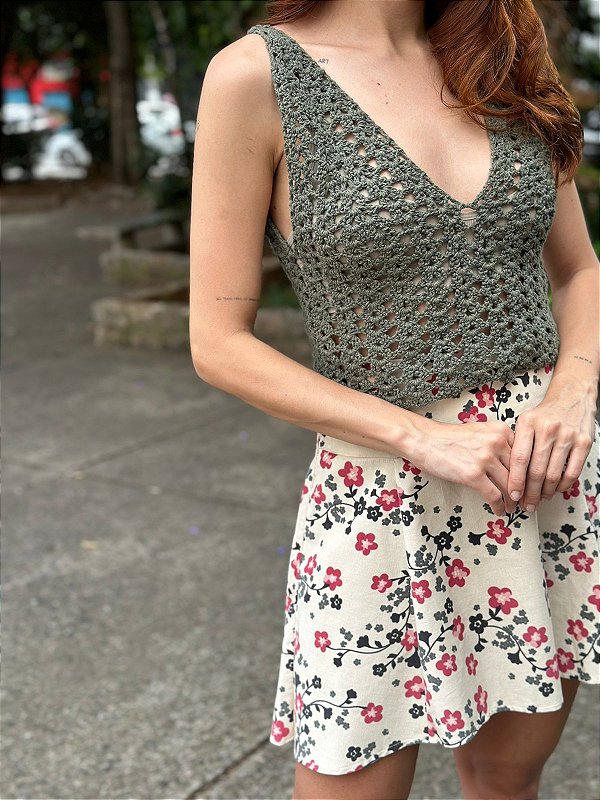 SAIA BOTÕES DE VELUDO FLORAL