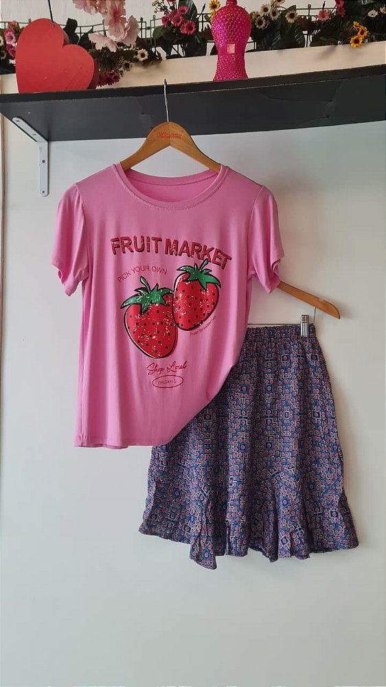 T-SHIRT MORANGO PINK