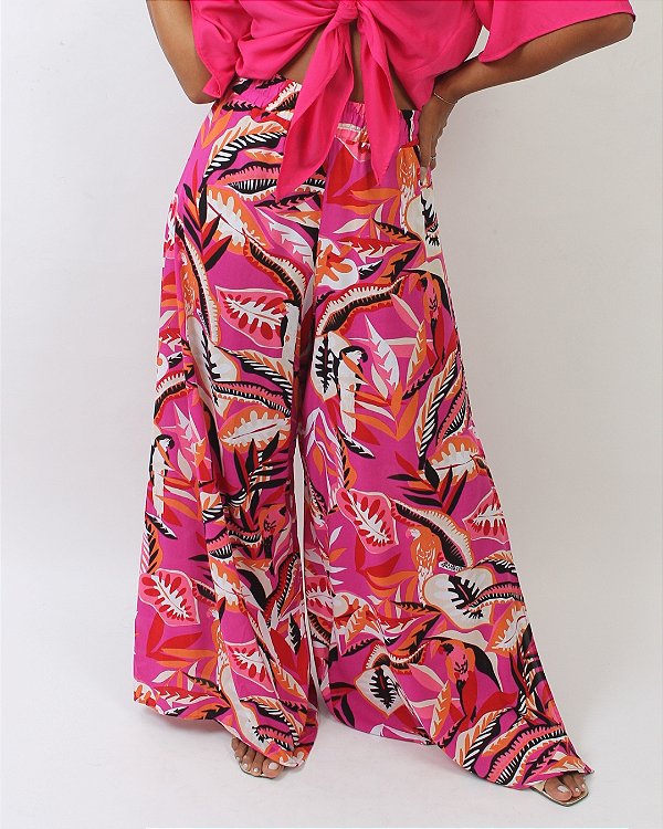 CALÇA PANTALONA PINK MARAVILHA - TAMANHO PP
