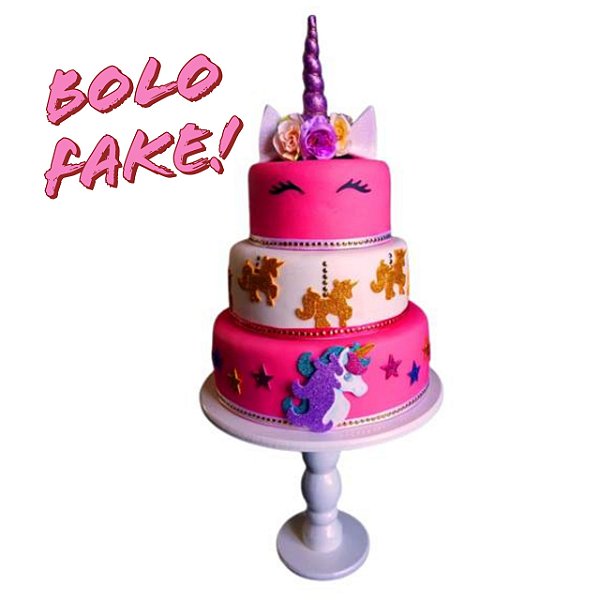 Bolo Fake Unicórnio!