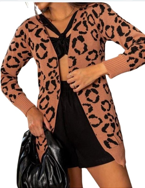 Cardigan Animal Print