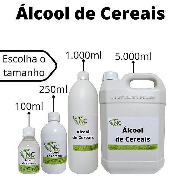 Álcool de Cereais Puro Álcool Hidratado de Cereais