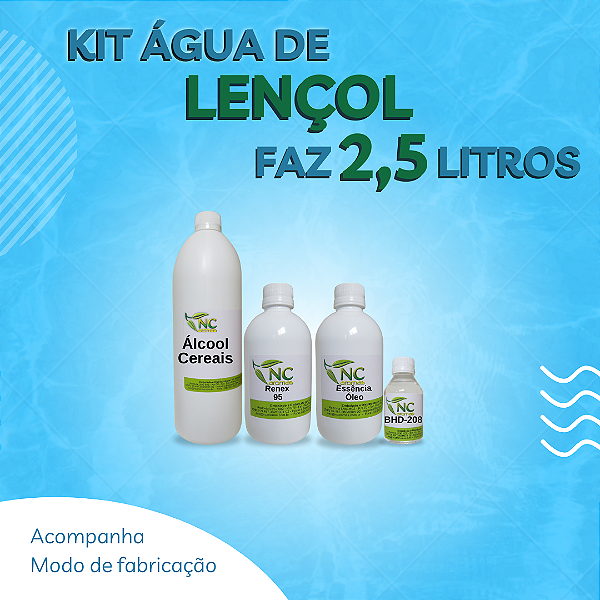Kit Água de Lençol Faz 2,5Lt