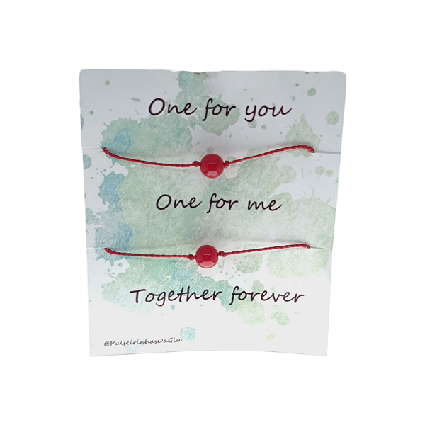 Duo de Pulseiras Fio Vermelho