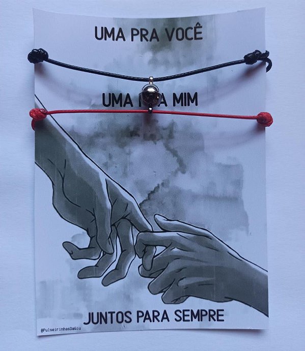 Duo de Pulseiras Magnéticas Juntos Para Sempre