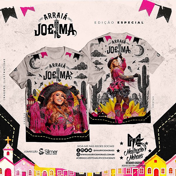 T-shirt: Joelma - "Arraiá 2026"
