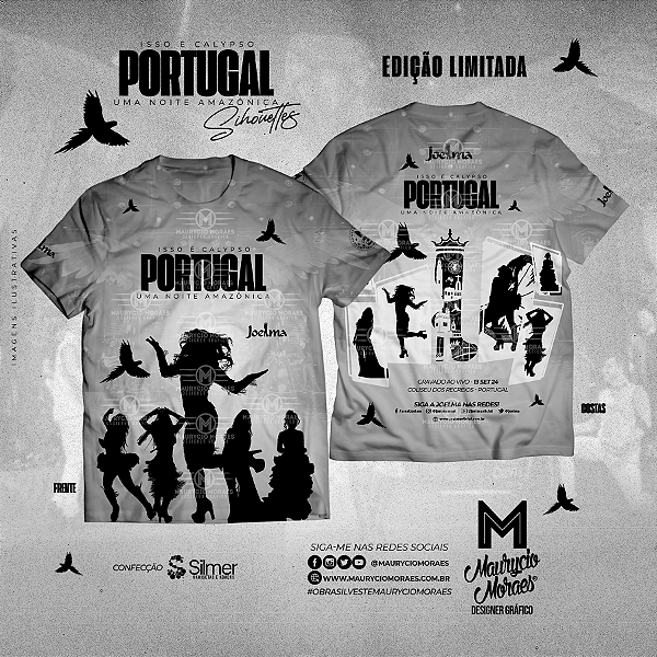 T-shirt: Joelma - "Isso É Calypso Portugal - Silhouettes"