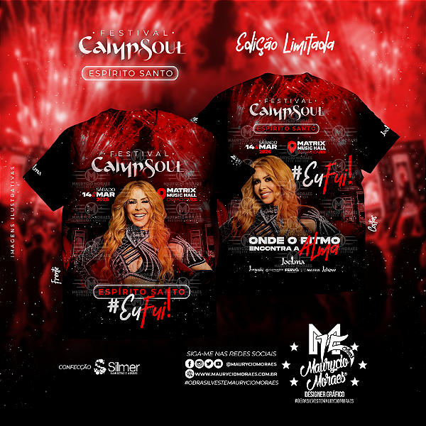 T-shirt: Joelma - "Festival Calypsoul" - Espírito Santo