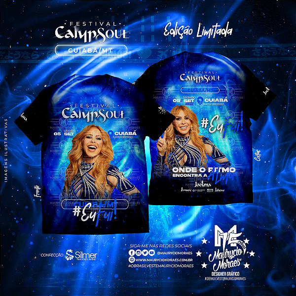 T-shirt: Joelma - "Festival Calypsoul" - Mato Grosso