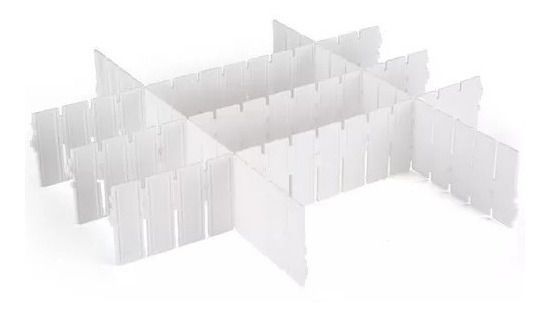 Kit 10 Divisória Separador De Gavetas Organizador De Gavetas