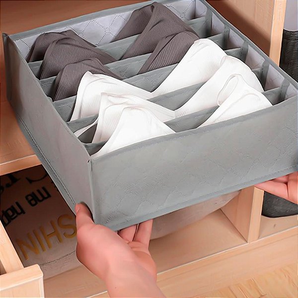 Organizador De Peças Para Gavetas 6 Espaços 32x32x9 Ikaza