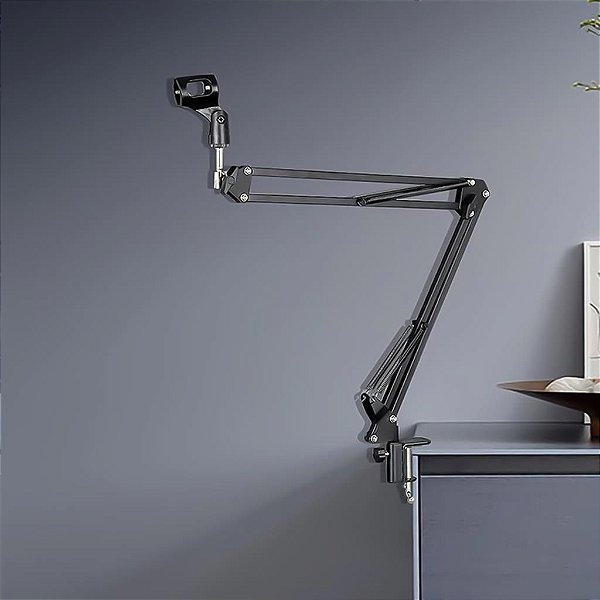 Suporte De Mesa Articulado Para Microfones Ikaza