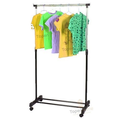 Arara De Roupas com Sapateira Regulável Inox Sapatos IKAZA