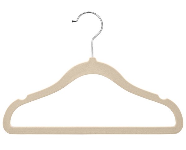 10 Unidades Cabides Aveludado Infantil Ultrafino Silk IKAZA