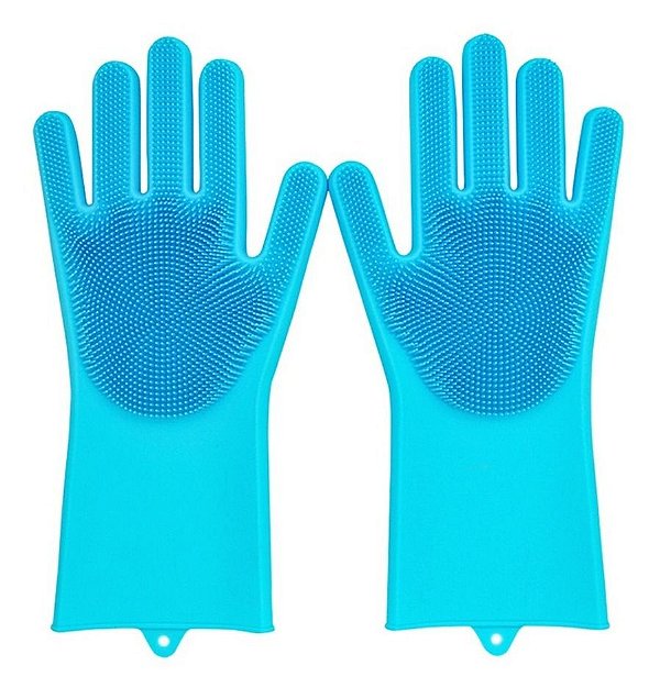 Par De Luvas Esponja Lava Louça Magica Multiuso Cozinha IKAZA