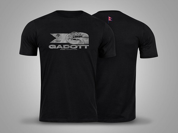 Camiseta Estampa Aventura Trekking Marca Gadoott Preto