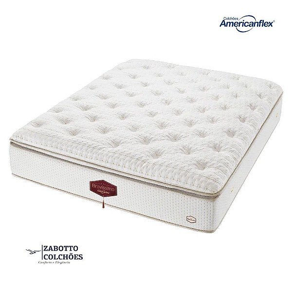 Colchão de Molas Ensacadas Americanflex Bravíssimo - Casal
