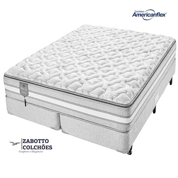 Cama Box + Colchão Molas Ensacadas Americanflex Bed Gel