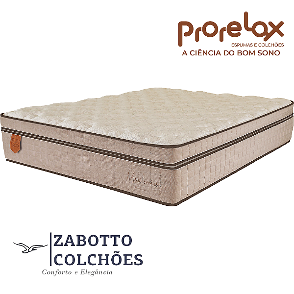 Colchão Prorelax Mediterrâneo - Molas ensacadas - Casal/solteiro