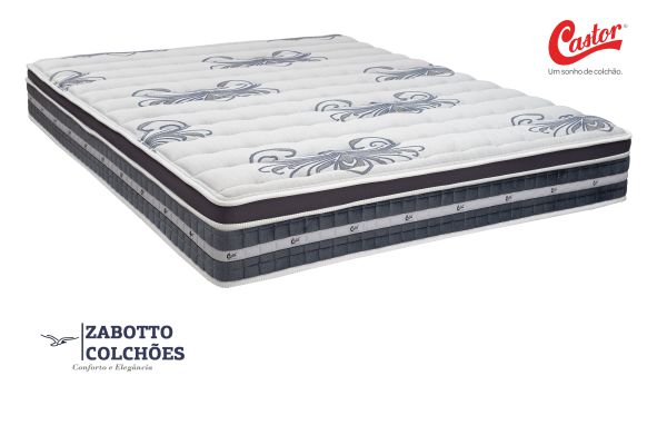 Colchão Castor Silver Star Híbrido AIR One Face - Casal/Solteiro