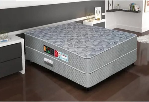 Cama Box + Colchão Sleep Max D33 - Casal/Solteiro