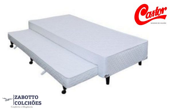 Box Solteiro Castor Acoplado - Branco