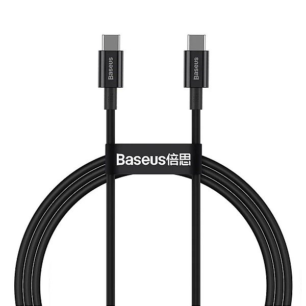 Cabo USB-C 100W PD Quick Charge 3.0 TPE 1m Baseus