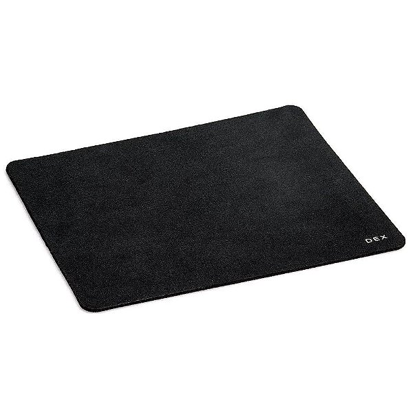 Mouse Pad Emborrachado Tecido Preto 22x18cm Dex 63192