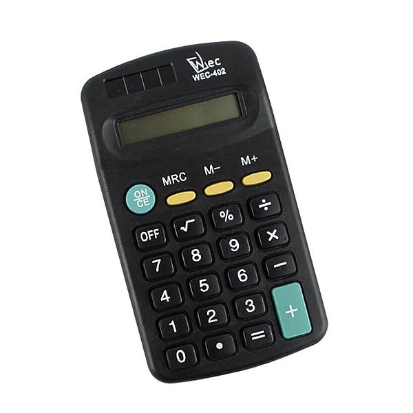 Calculadora de Bolso 8 Dígitos Preta Wec WX4890