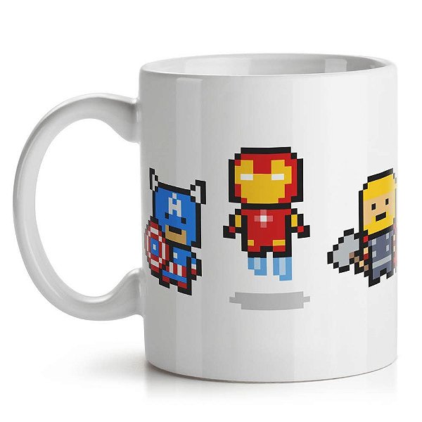 Caneca de Cerâmica 325ml Pixelvengers Yaay! CAN137