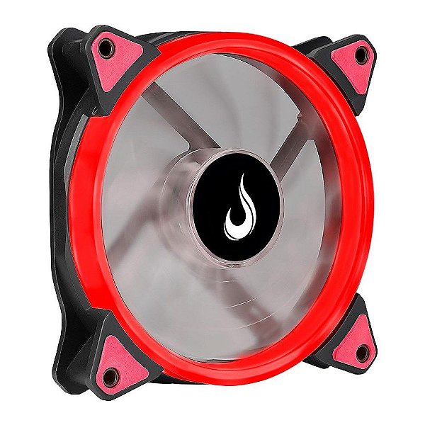 Cooler Fan 120mm 12cm LED Vermelho Rise Mode RM-FN-01-BR