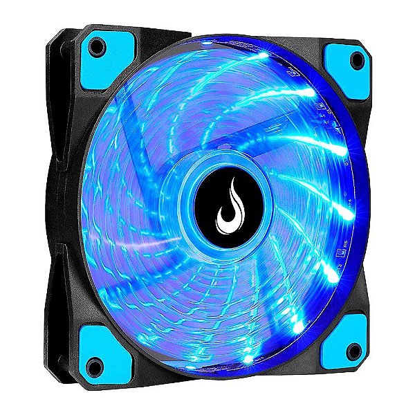 Cooler Fan 120mm 12cm LED Azul Rise Mode RM-WN-01-BB